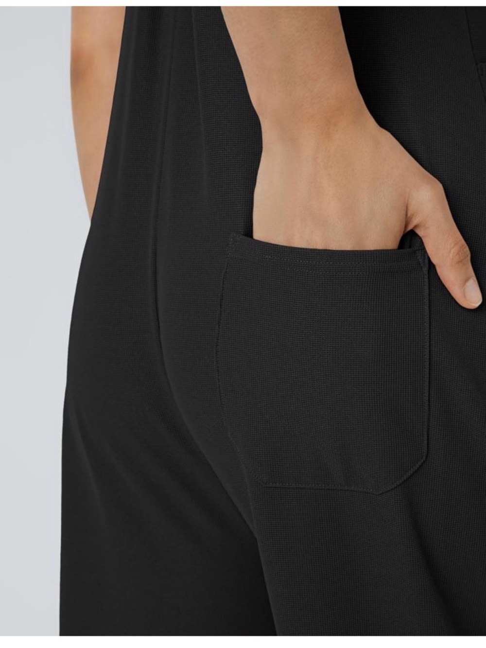 HALARA Black Wide-Leg Overall Jumpsuit - Picture 7 of 10